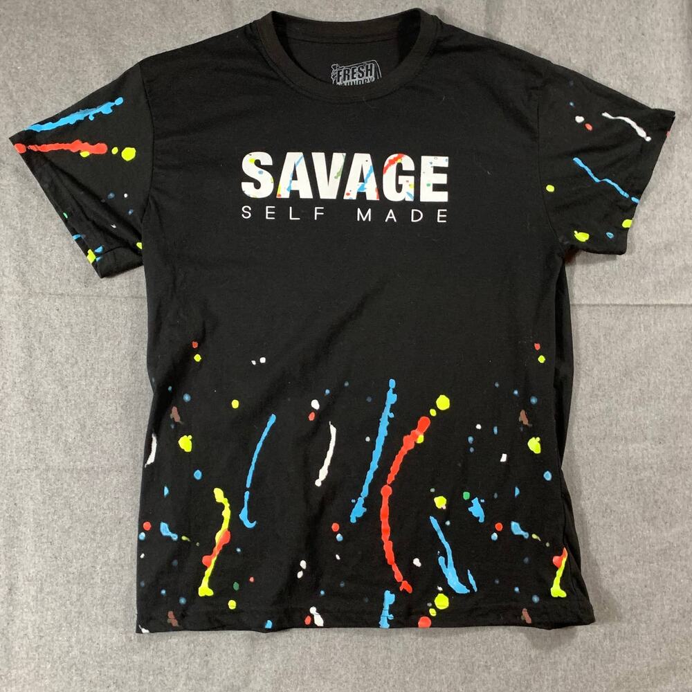 Fresh Laundry Shirt Women Large Black Short Sleeve Casual T Shirt Ladies